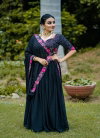 LNB1403 Georgette Plain With Sequins And Thread Embroidery Work Lehenga With Blouse Dupatta Exporters In India